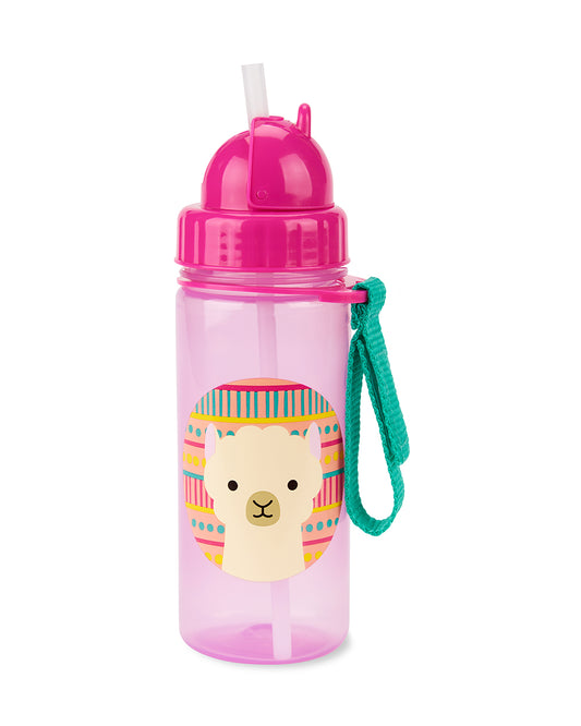 Skip Hop Zoo Straw Sipper-Handy Grab Strap-Llama-390 ml