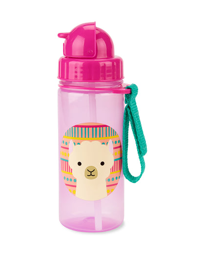 Skip Hop Zoo Straw Sipper-Handy Grab Strap-Llama-390 ml