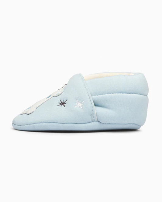 Elves Light Blue Anti-Skid Slip On Shoes For Infants