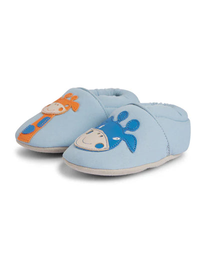 Elves Blue Giraffe Anti-Skid Slip On Shoes For Infants