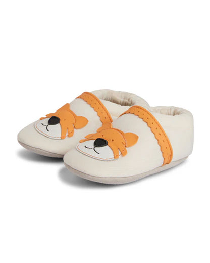 Elves Cream Tigress Anti-Skid Slip On Shoes For Infants