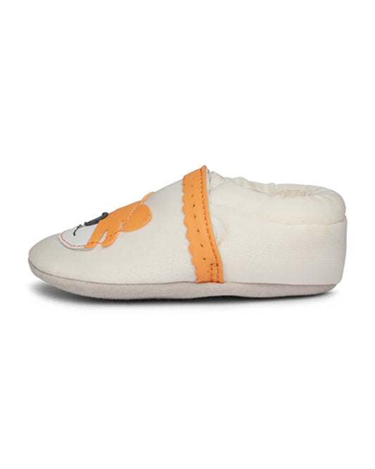 Elves Cream Tigress Anti-Skid Slip On Shoes For Infants