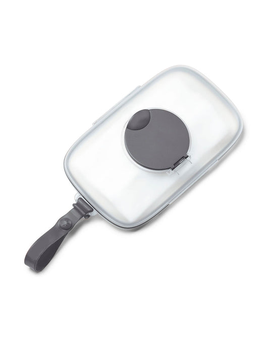Skip Hop Grab & Go Snug Seal Wipe Case With Silicone Strap For On The Go-Grey