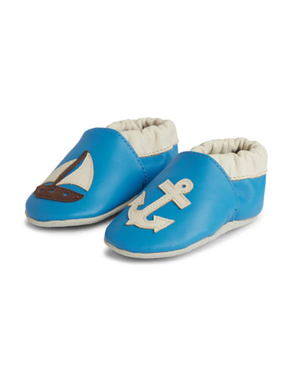 Elves Blue Anti-Skid Slip On Shoes For Infants