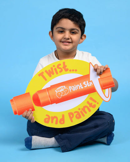 Paint Pop Classic Quick Dry Paint Sticks-Pack Of 6-Non-Toxic & Mess Free-Art & Craft Kit-18M+