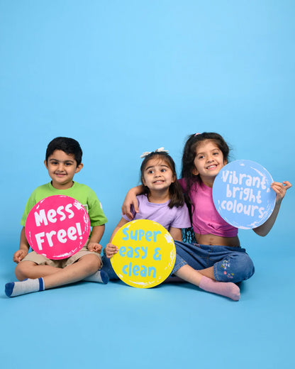 Paint Pop Classic Quick Dry Paint Sticks-Pack Of 6-Non-Toxic & Mess Free-Art & Craft Kit-18M+