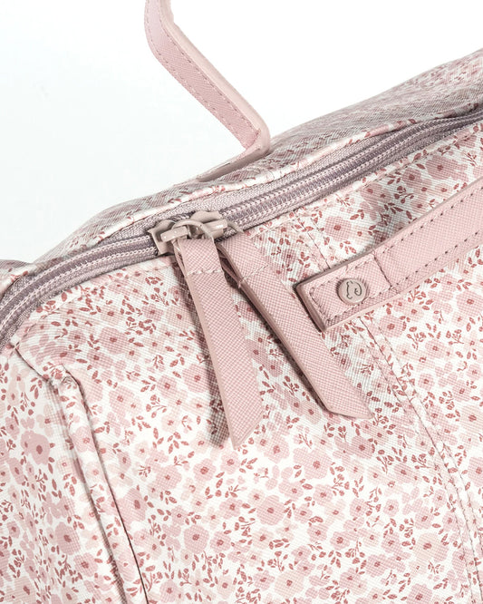 Pasito a Pasito Flower Mellow Diaper Bag-With Changing Mat & Stroller Hooks-Rose Pink