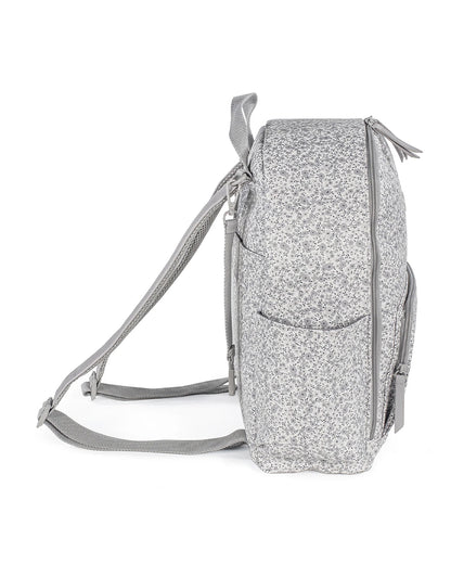 Pasito a Pasito Flower Mellow Diaper Backpack-With Changing Mat & Stroller Hooks-Grey