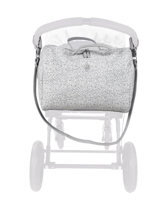 Pasito a Pasito Flower Mellow Diaper Bag-With Changing Mat & Stroller Hooks-Grey