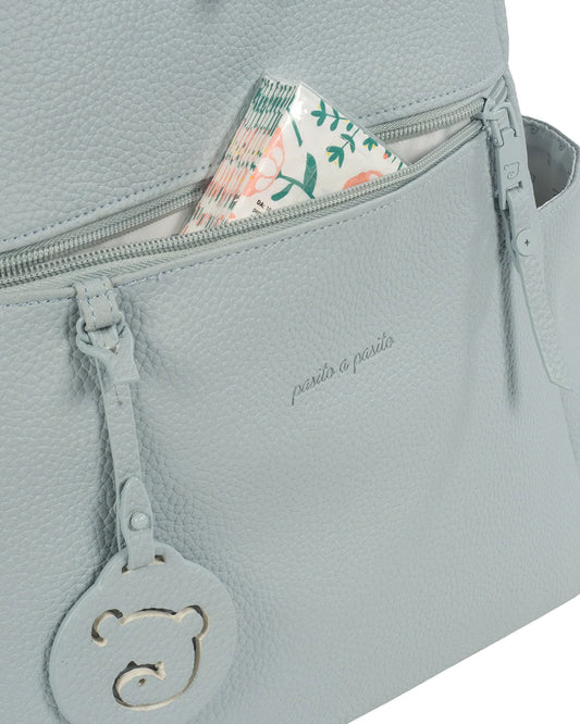 Pasito a Pasito Yummi Diaper Backpack-With Changing Mat & Stroller Hooks-Mint Green