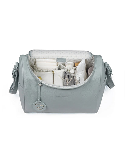 Pasito a Pasito Yummi Diaper Bag-With Changing Mat & Stroller Hooks-Mint Green