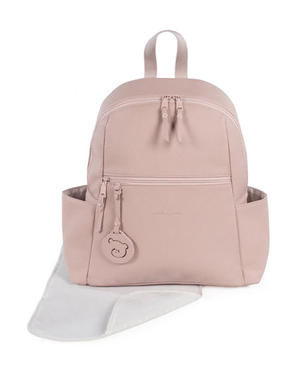 Pasito a Pasito Yummi Diaper Backpack-With Changing Mat & Stroller Hooks-Rose Pink