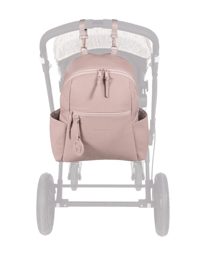 Pasito a Pasito Yummi Diaper Backpack-With Changing Mat & Stroller Hooks-Rose Pink