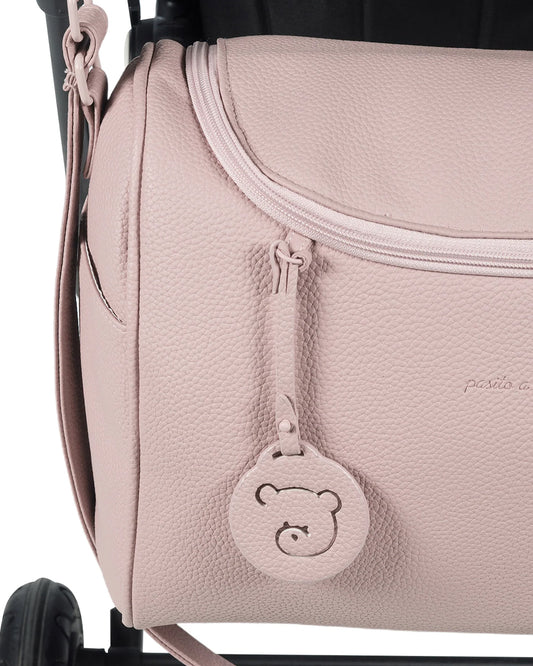 Pasito a Pasito Yummi Diaper Bag-With Changing Mat & Stroller Hooks-Rose Pink