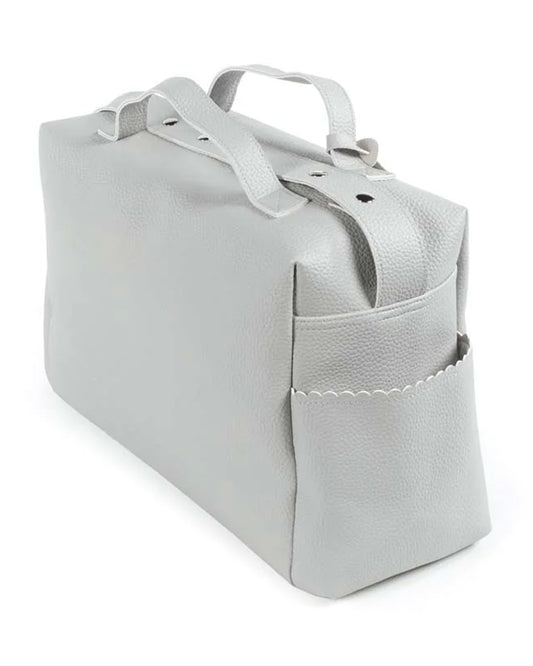 Pasito a Pasito Biscuit Diaper Bag-With Changing Mat & Stroller Hooks-Grey