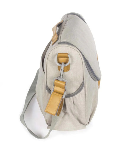 Walking Mum Baby Nature Diaper Changing Bag-With Stroller Hooks & Insulated Bottle Pockets-Sand