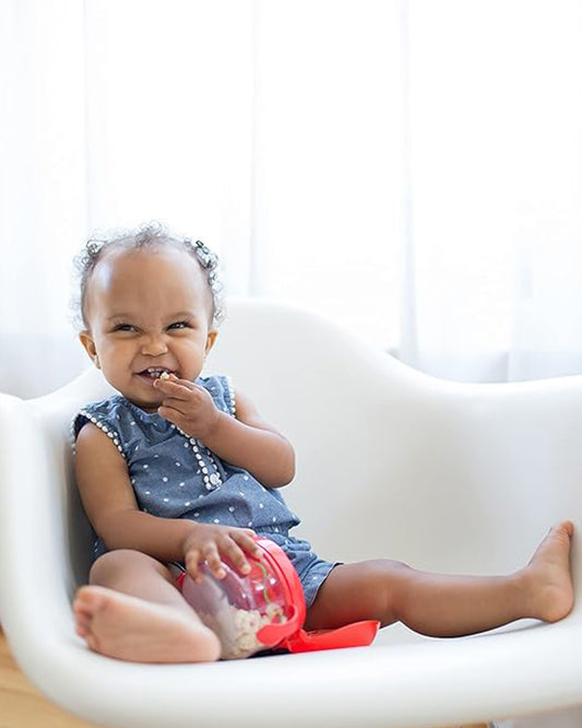 Dr. Brown's Snack Cup-Removable Handles-Red-For Feeding Infants