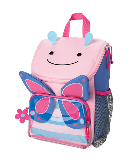 Skip Hop Zoo Big Kid Backpack-Butterfly-With Mesh Bottle Pocket & Adjustable Padded Shoulder Straps