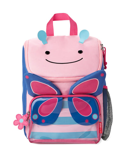 Skip Hop Zoo Big Kid Backpack-Butterfly-With Mesh Bottle Pocket & Adjustable Padded Shoulder Straps