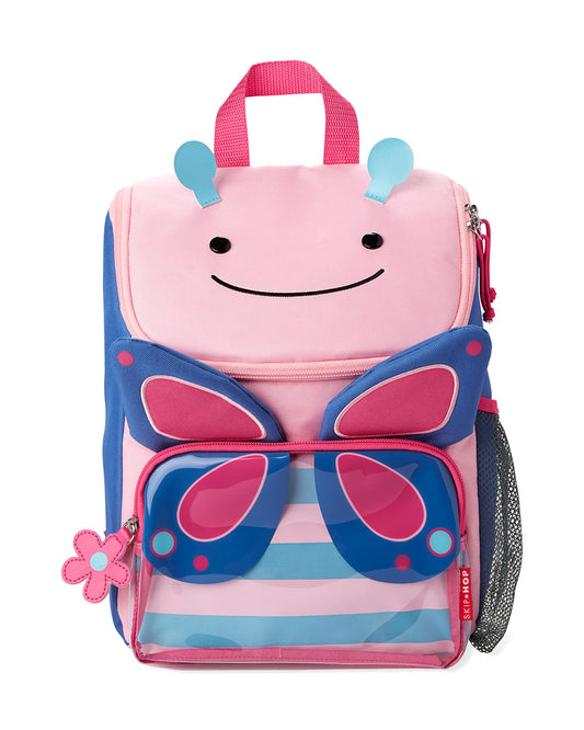 Skip Hop Zoo Big Kid Backpack-Butterfly-With Mesh Bottle Pocket & Adjustable Padded Shoulder Straps