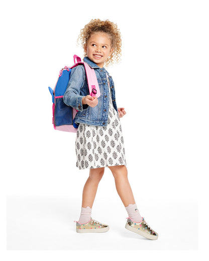 Skip Hop Zoo Big Kid Backpack-Butterfly-With Mesh Bottle Pocket & Adjustable Padded Shoulder Straps