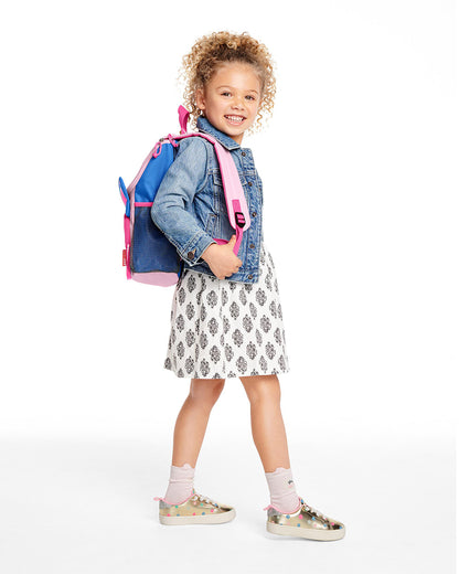 Skip Hop Zoo Big Kid Backpack-Butterfly-With Mesh Bottle Pocket & Adjustable Padded Shoulder Straps