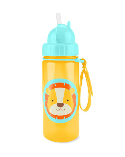 Skip Hop Zoo Straw Sipper-Handy Grab Strap-Lion-390 ml