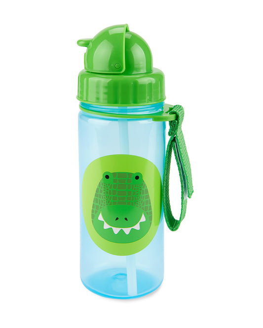 Skip Hop Zoo Straw Sipper-Handy Grab Strap-Crocodile-390 ml