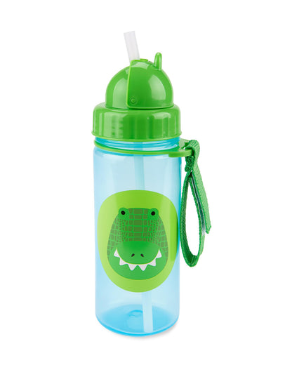 Skip Hop Zoo Straw Sipper-Handy Grab Strap-Crocodile-390 ml