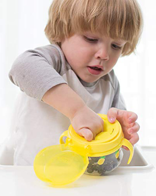 Dr. Brown's Snack Cup-Removable Handles-Yellow-For Feeding Infants