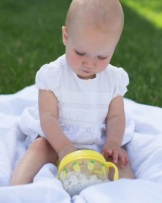 Dr. Brown's Snack Cup-Removable Handles-Yellow-For Feeding Infants