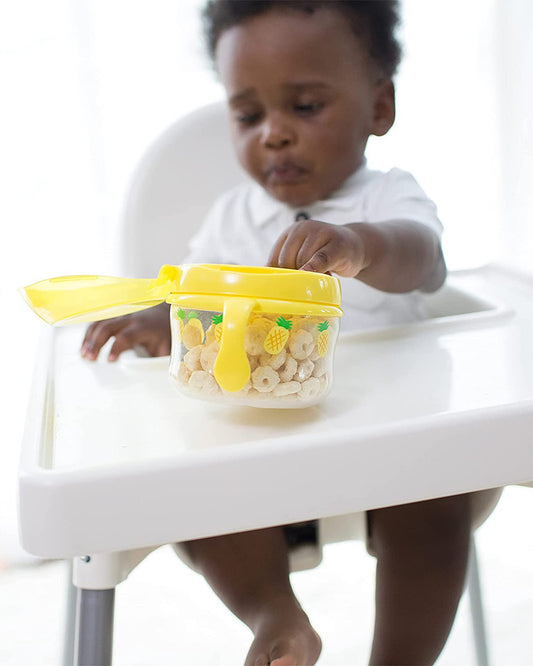 Dr. Brown's Snack Cup-Removable Handles-Yellow-For Feeding Infants