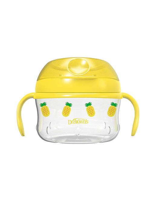 Dr. Brown's Snack Cup-Removable Handles-Yellow-For Feeding Infants