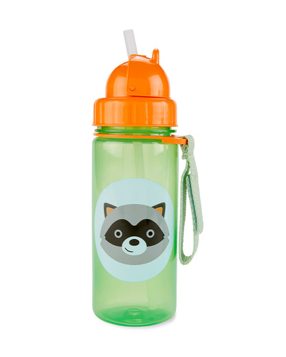 Skip Hop Zoo Straw Sipper-Handy Grab Strap-Raccoon-390 ml