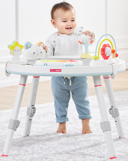 Skip Hop Silver Lining Cloud 3 Stage Activity Center-Musical Light-Up Piano With 3 Modes-360 Degree Rotating Seat-Learning & Educational Toys-12M+