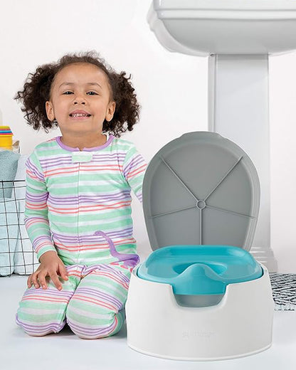 Summer Infant 2 in 1  Step-up Baby Potty Seat-Step Stool-With Splash Guard-18 to 48M-Blue