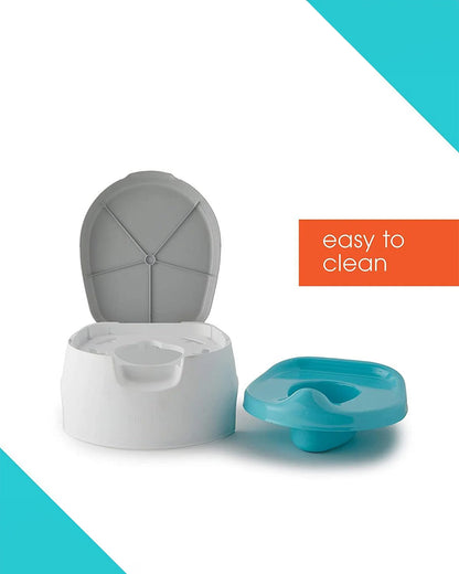 Summer Infant 2 in 1  Step-up Baby Potty Seat-Step Stool-With Splash Guard-18 to 48M-Blue