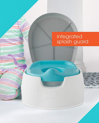 Summer Infant 2 in 1  Step-up Baby Potty Seat-Step Stool-With Splash Guard-18 to 48M-Blue