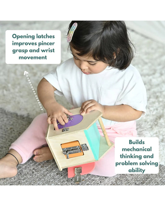 Curious Cub Locks & Latches-Improves Hand Eye Coordination-Puzzle-Learning & Educational Toys-12M+