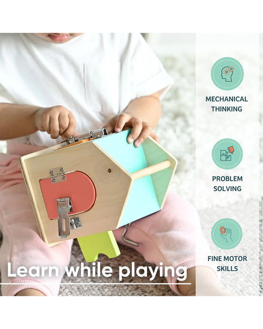 Curious Cub Locks & Latches-Improves Hand Eye Coordination-Puzzle-Learning & Educational Toys-12M+