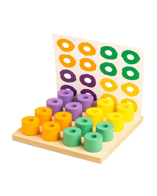 Curious Cub Stacking & Color Matching-Improves Hand Eye Coordination-Shape Sorter & Stacker-Learning & Educational Toys-12M+