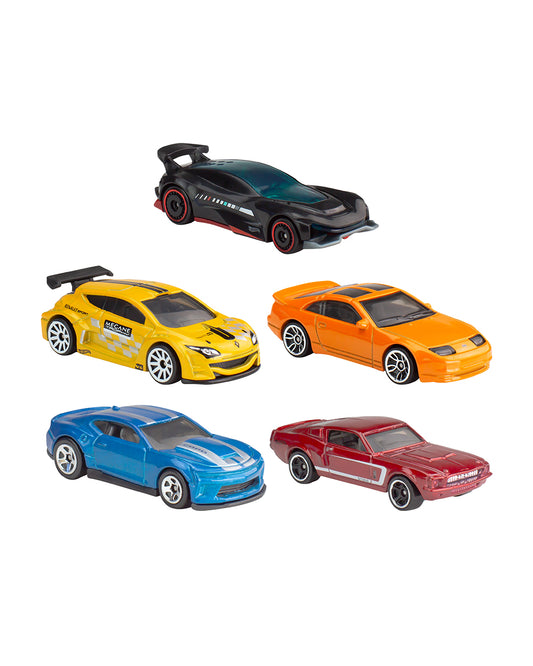 Hot Wheels Diecast Free Wheel Toy-Pack Of 5-Improves Motor Skills-Vehicle Toy-9M+(Colors & Designs May Vary)