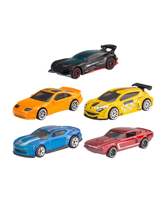 Hot Wheels Diecast Free Wheel Toy-Pack Of 5-Improves Motor Skills-Vehicle Toy-9M+(Colors & Designs May Vary)