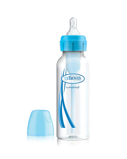 Dr. Brown's Options+ Narrow Neck Feeding Bottle-Anti Colic-250 ml-Blue-0 to 3M