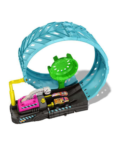 Hot Wheels Monster Trucks Glow-in-the-Dark-Epic Loop Challenge Playset-High-Speed Racing Challenge-Vehicle Toy-9M+