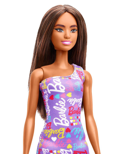 Barbie Signature Purple Dress Doll-Promotes Role Play-Doll & Doll Houses-12M+