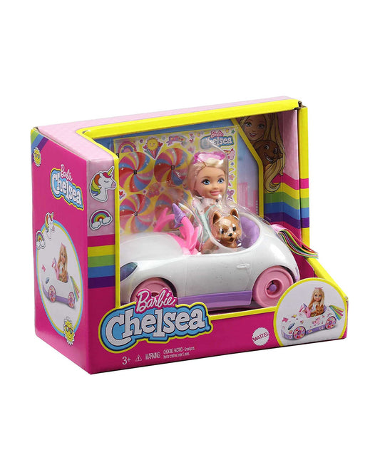 Barbie Chelsea Doll with Car-Promotes Role Play-Doll & Doll Houses-12M+
