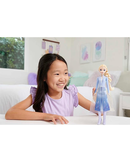 Disney Frozen Elsa Posable Fashion Doll With Signature Clothing And Accessories Inspired From Frozen 2 Movie-Promotes Role Play-Doll & Doll Houses-12M+