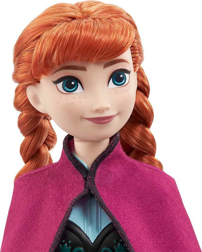 Disney Frozen Anna Posable Fashion Doll With Signature Clothing And Accessories Inspired From Frozen Movie-Promotes Role Play-Doll & Doll Houses-12M+