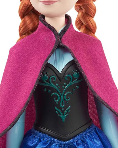 Disney Frozen Anna Posable Fashion Doll With Signature Clothing And Accessories Inspired From Frozen Movie-Promotes Role Play-Doll & Doll Houses-12M+